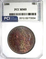 1896 Morgan PCI MS63 Colorful