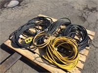 ASSORTED HEAVY DUTY ELECTRICAL CORDS