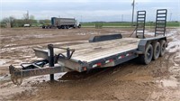 Flat Deck Utility Trailer 20-FT Tridem