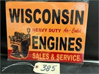 Wisconsin Engines Metal Sign