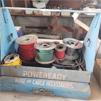 Vintage Poweready Wire & Cable Display w/ Wire