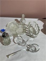 Assorted Clear Glassware