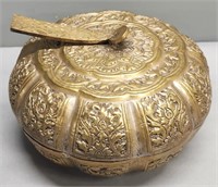 Chinese Brass Box Gourd Form