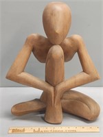 Wood Sculpture MCM Human Form Figure