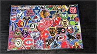 NHL Logos Tin Sign 12x8"
