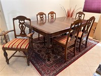 ANTIQUE TABLE AND CHAIRS LENORE FURNITURE 1800S