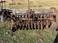 Antique Disc Plough seeder Steel Wheel As Is