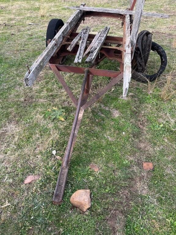 Home made cart made from old truck chassis