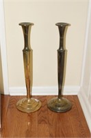 PAIR OF FLOOR CANDLE STICKS