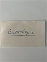 Walter Pidgeon original signature