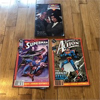 Lot of 3 DC Superman Comic Books