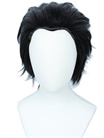 Linfairy Short Straight Cosplay Wig Halloween Cost