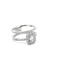 14K White Gold Diamond Ring