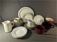 Karina Stoneware Plates and Bowls + Various Mugs