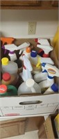 Box of assorted cleaners