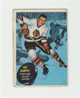1961 Topps Ron Murphy Hockey Card