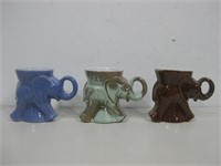 Three Elephant Mugs