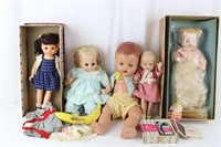 6 Vtg. Baby Dolls - Betsy McCall, Bonny Braids ++