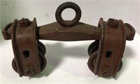 Vintage Louden Cast Iron Pulley