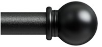 ADJUSTABLE BLACK CURTAIN RODS FOR WINDOW 48-84