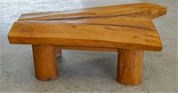 Pecan slab table
