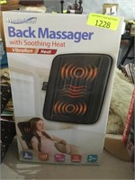 Back massager with soothing heat and vibration