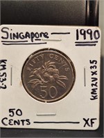 1990 Singapore coin