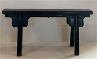 Qing Dynasty Chinese Antique Elm Wood Bench