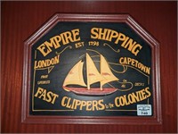 Empire Shipping reproduction sign