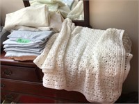baby afghan & curtains