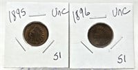 1895, ’96 Cents Unc.