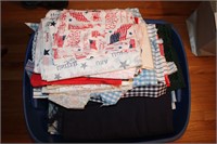 TOTE OF FABRIC