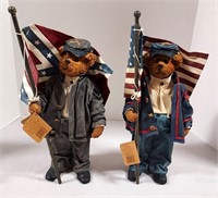 Two Patriotic Boyd's Bears The Crumbletons