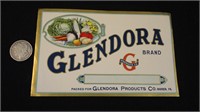 Origina Vintage Glendora Brand Crate Label