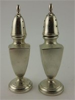 Pair of sterling salt and peppers
