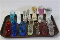 LOT OF GLASS SLIPPERS