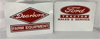 Reproduction Dearborn and Ford Tractor metal signs