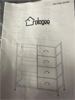 Furologee 4 Drawer Dresser with Shelf