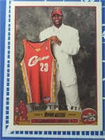 2003 Topps rookie card LeBron James basketball rp