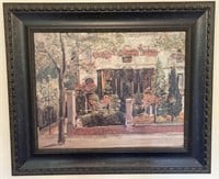‘Street Garden’ Oil Painting - Signed