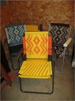 Lot (4) Folding Lawn Chairs