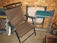 Lot (3) Folding Lawn Chairs