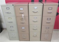 (4) 4 Drawer file cabinets.