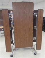 Foldable lunchroom table.