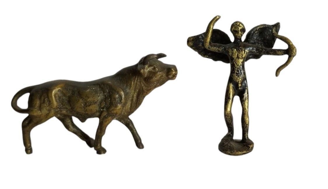Bronze Bull and Cupid