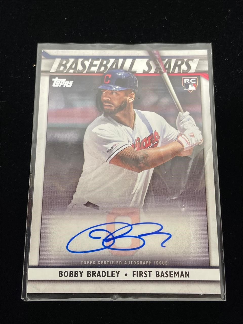 Signed Bobby Bradley Topps Rookie Card