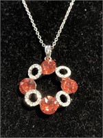 Swarovski Crystal necklace on a silver chain