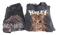 (4) HARLEY DAVIDSON Motorcycle T-Shirts - Size XL