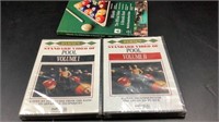 Sealed billiard dvds & book