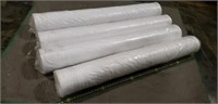 4 Rolls Of White Fabric